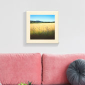 Summer Meadow met Blue Wildflower Canvas Afdruk (Insitu (Woonkamer))
