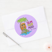 Summer Mermaid Cute Sticker Paars (Envelop)