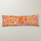 Summer Mermaid Glitter Scales #4 (Faux Glitter) Lichaamskussen (Achterkant)