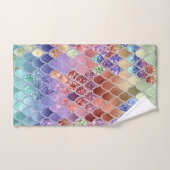 Summer Mermaid Glitter Scales #7 (Faux Glitter) Bad Handdoek (Handdoek)