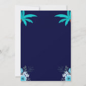 Summer Miami Weekend Beach Bachelorette Party  Kaart (Achterkant)