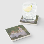 Summer middag Tea Stenen Onderzetter (Zijkant)