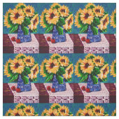 Summer Mini Sunflower en Lace Fabric Stof (Swatch)