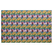 Summer Mini Sunflower en Lace Fabric Stof (Fat Quarter)