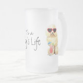 Summer Miniature Poodle Matglas Bierpul (Voorkant rechts)