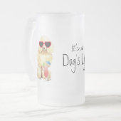 Summer Miniature Poodle Matglas Bierpul (Voorkant links)