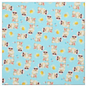 Summer Miniature Poodle Stof (Swatch)