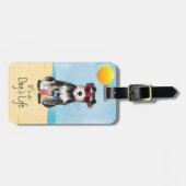 Summer Miniature Schnauzer Bagagelabel (Voorkant horizontaal)