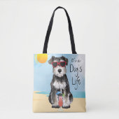 Summer Miniature Schnauzer Canvas tas (Voorkant)