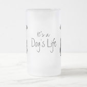 Summer Miniature Schnauzer Frosted Glass Mok (Center)