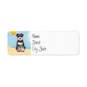Summer Miniature Schnauzer Label (Voorkant)