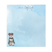 Summer Miniature Schnauzer Notitieblok (Voorkant)