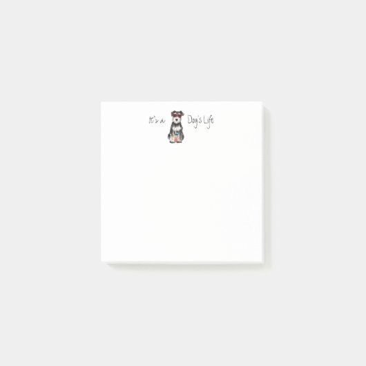 Summer Miniature Schnauzer Post-it Notes (Voorkant)