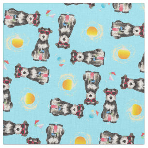 Summer Miniature Schnauzer Stof