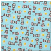 Summer Miniature Schnauzer Stof (Swatch)