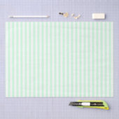 Summer Mint Bleek Green Mint & White Stripe Tissuepapier (Craft)