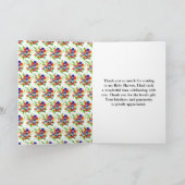 Summer Mixed Berries Baby Shower Bedankkaart (Binnen)