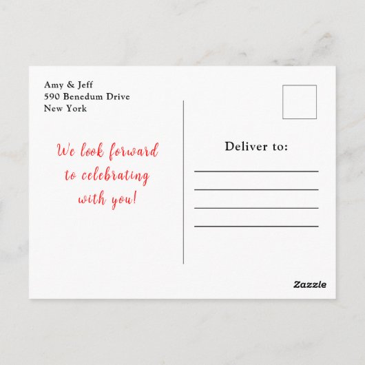 Summer Mixed Berries Baby Shower Briefkaart (Achterkant)