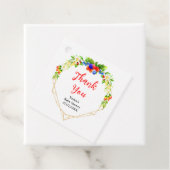 Summer Mixed Berries Baby shower Dank u Bedankjes Labels (In situ)