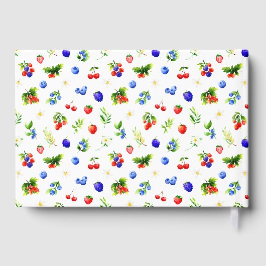 Summer Mixed Berries Baby Shower Gastenboek (Achterkant)