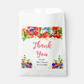 Summer Mixed Berries Baby Shower Thank You Bedankzakje (Voorkant)