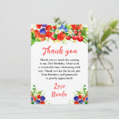 Summer Mixed Berries Birthday Bedankkaart (Staand voorkant)