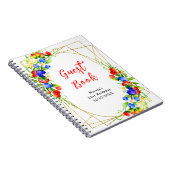 Summer Mixed Berries Birthday Guest Book Notitieboek (Rechterzijde)