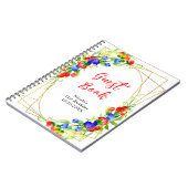 Summer Mixed Berries Birthday Guest Book Notitieboek (Linkerzijde)