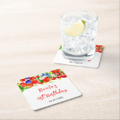 Summer Mixed Berries Birthday Kartonnen Onderzetters (Insitu)