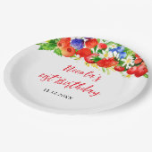 Summer Mixed Berries Birthday Papieren Bordje (Gekanteld)