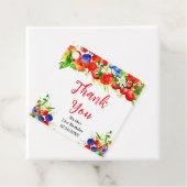 Summer Mixed Berries Birthday Thank You Bedankjes Labels (In situ)