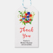 Summer Mixed Berries Bridal Shower Thank You Cadeaulabel (Voorkant)