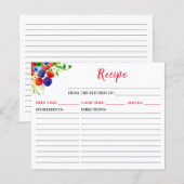 Summer Mixed Berries Recept Kaart (Voorkant / Achterkant)