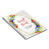 Summer Mixed Berries Wedding Guest Book Notitieboek (Rechterzijde)