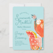 Summer Mocktails Baby shower Kaart (Voorkant)