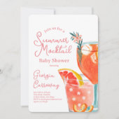 Summer Mocktails Baby shower Kaart (Voorkant)