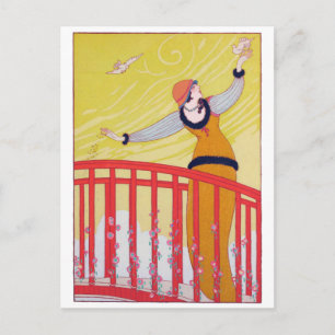 Summer Mode Teken Yellow Charles Martin Art Briefkaart