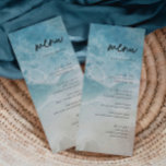 Summer Moderne Coastal Beach Wedding Menu Cards<br><div class="desc">Summer Elegant Coastal Beach Wedding Menu Cards Minimalist Weduwmenu Cards | Modern menu,  Weddenrenmenu,  Rustic Let's Eat Wedding Dinner and Drink Menu,  Simple Calligraphy Rustic Wedding Menus Wedding Menus,  Rustic Wedding Menu,  Wedding Menu,  Wedding Table Menu</div>