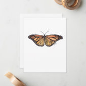 Summer Monarch Note Card Notitiekaartje (Voorkant / Achterkant in situ)