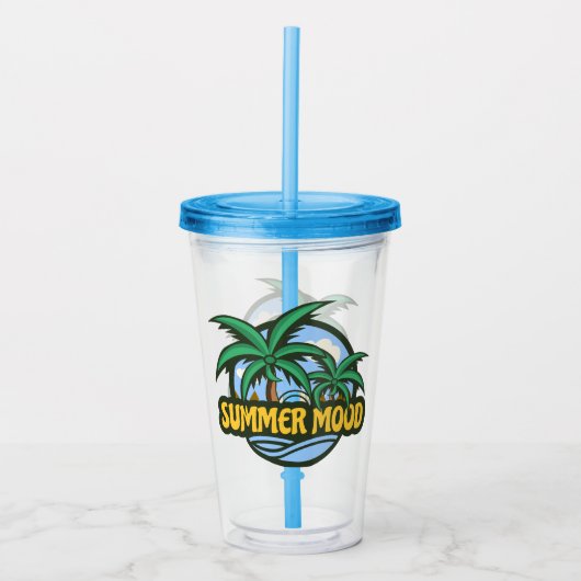 Summer Mood Acryl Drinkbeker (Voorkant)