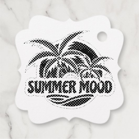 Summer Mood Bedankjes Labels (Achterkant)