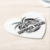 Summer Mood Kartonnen Onderzetters (Gekanteld)
