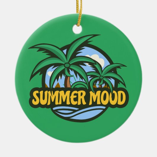 Summer Mood Keramisch Ornament (Voorkant)