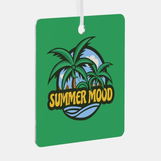 Summer Mood Metalen Ornament (Voorkant Rechts)