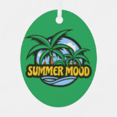 Summer Mood Metalen Ornament (Voorkant)