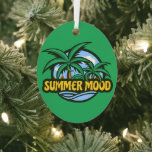 Summer Mood Metalen Ornament<br><div class="desc">Summer Mood design legt de essentie vast van een perfecte zomerdag, een mix van warmte, natuur en rustige vibes met levendige kleuren en een vleugje zwerflust en liefde voor het leven, het draait allemaal om deze zomerstemming. "Dit ontwerp is aanpasbaar. Klik op de knop ‘Ontwerp bewerken’ om het ontwerp te...</div>