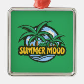 Summer Mood Metalen Ornament (Voorkant)