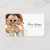 Summer Mood Mode Event Planner QR-code Visitekaartje (Voorkant)