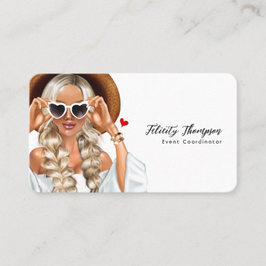 Summer Mood Mode Event Planner QR-code Visitekaartje (Voorkant)