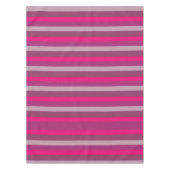 Summer Mood Pink Mauve Paarse Magenta lijnen Tafelkleed (Voorkant)